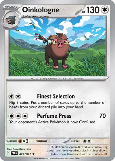 Oinkologne Uncommon • 072/091 Paldean Fates