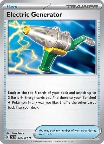 Electric Generator Uncommon • 079/091 Paldean Fates