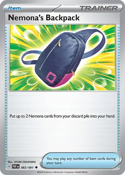 Nemona's Backpack Uncommon • 083/091 Paldean Fates