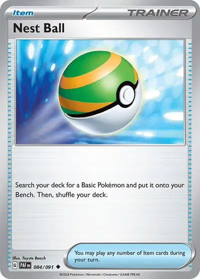 Nest Ball Uncommon • 084/091 Paldean Fates  Reverse Holofoil