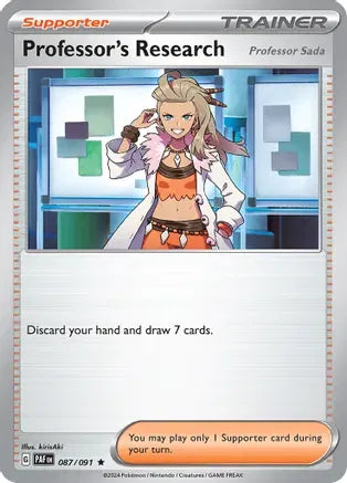 Professor’s Research Paldean Fates Rare 087/091 Holofoil