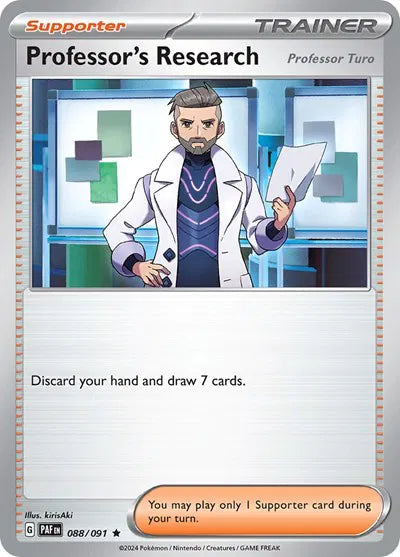 Professor's Research Paldean Fates Rare 088/091 Holofoil