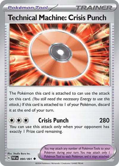 Technical Machine: Crisis Punch Uncommon • 090/091 Paldean Fates