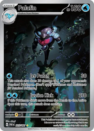Palafin Paldean Fates Illustration Rare 225/091
