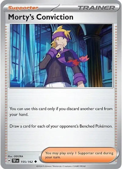 Morty's Conviction Temporal Forces Uncommon 155/162 Reverse Holofoil