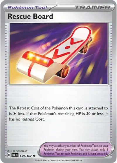 Rescue Board Uncommon • 159/162 Temporal Forces Reverse Holofoil