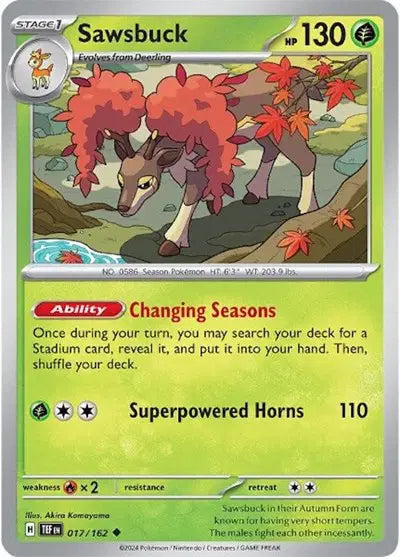 Sawsbuck Uncommon • 017/162 Temporal Forces