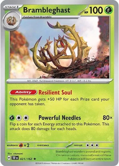 Brambleghast Temporal Forces Rare 021/162 Holofoil