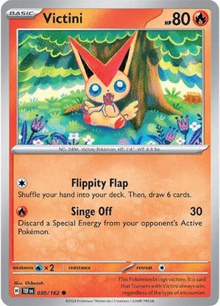 Victini Temporal Forces Common 030/162 Reverse Holofoil