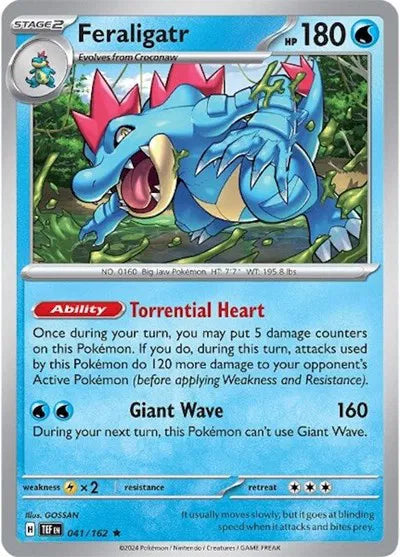 Feraligatr Temporal Forces Rare 041/162 Holofoil