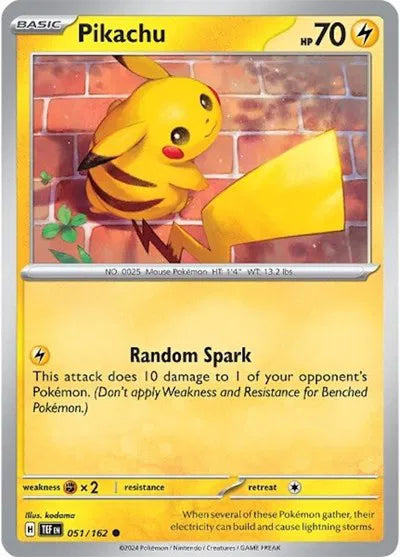 Pikachu Temporal Forces Common 051/162