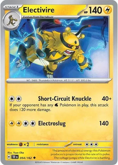 Electivire Temporal Forces Uncommon 054/162