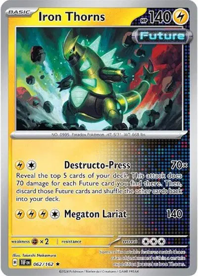 Iron Thorns Rare • 062/162 Temporal Forces Holofoil