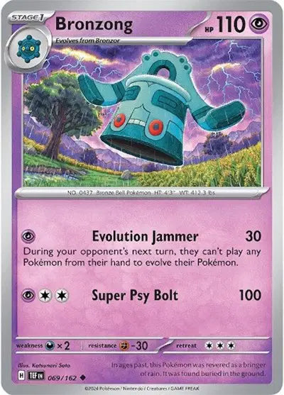 Bronzong Uncommon • 069/162 Temporal Forces