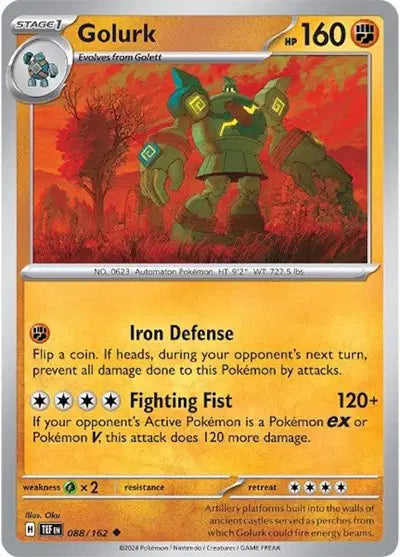 Golurk Uncommon • 088/162 Temporal Forces