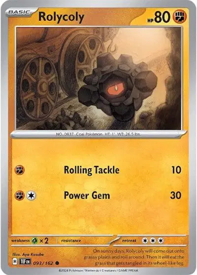 Rolycoly Common • 093/162 Temporal Forces
