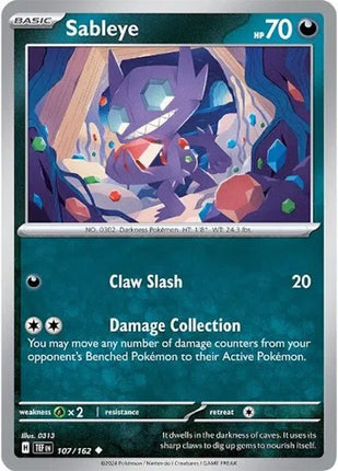 Sableye Temporal Forces Uncommon 107/162