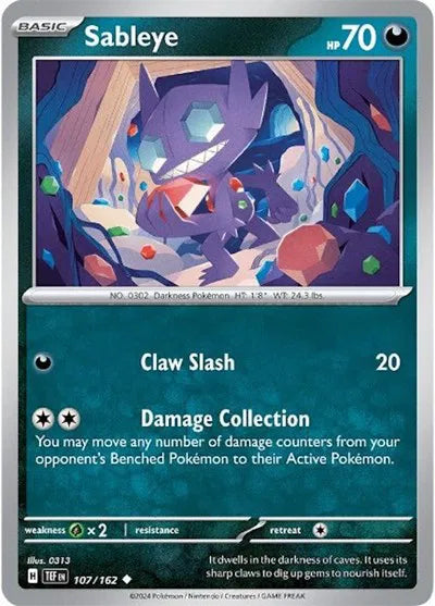 Sableye Temporal Forces Uncommon 107/162