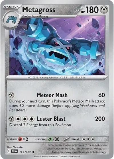 Metagross Uncommon • 115/162 Temporal Forces