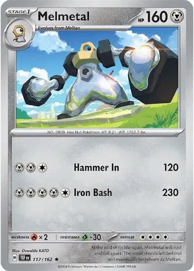 Melmetal Rare • 117/162 Temporal Forces Holofoil