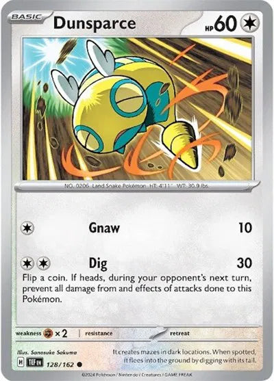 Dunsparce Temporal Forces Common 128/162 Reverse Holofoil