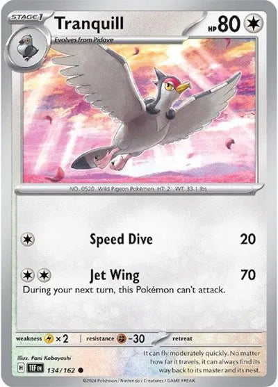 Tranquill Temporal Forces Common 134/162 Reverse Holofoil
