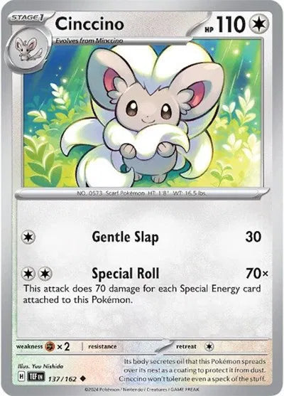 Cinccino Temporal Forces Uncommon 137/162