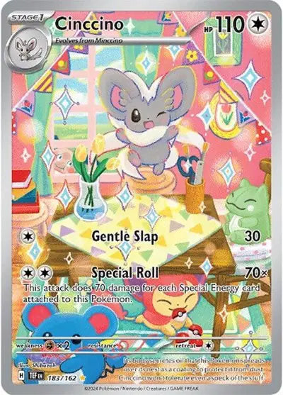 Cinccino Illustration Rare 183/162 Temporal Forces