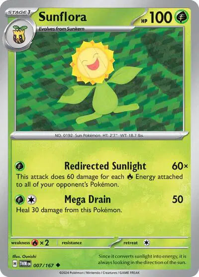 Sunflora Uncommon • 007/167 Twilight Masquerade