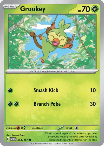 Grookey Twilight Masquerade Common 014/167