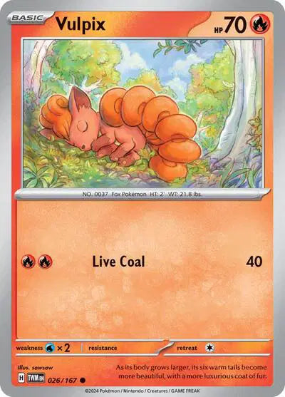 Vulpix Common • 026/167 Twilight Masquerade