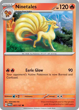Ninetales Common • 027/167 Twilight Masquerade Reverse Holofoil