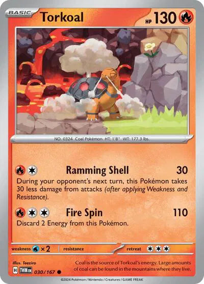 Torkoal Twilight Masquerade Common 030/167
