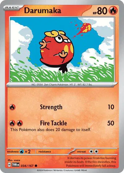 Darumaka Twilight Masquerade Common 034/167 Reverse Holofoil