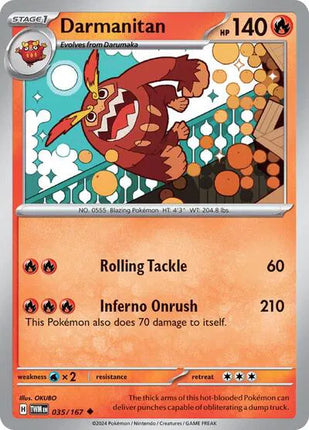 Darmanitan Twilight Masquerade Uncommon 035/167
