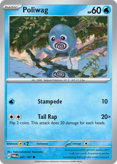 Poliwag Twilight Masquerade Common 041/167