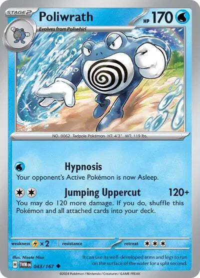 Poliwrath Uncommon • 043/167 Twilight Masquerade