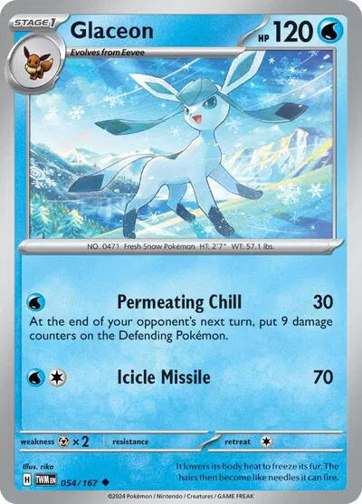 Glaceon Twilight Masquerade Uncommon 054/167