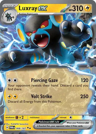 Luxray ex Twilight Masquerade Double Rare 068/167