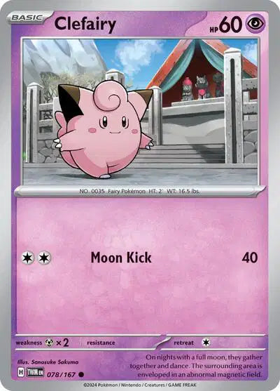 Clefairy Common • 078/167 Twilight Masquerade
