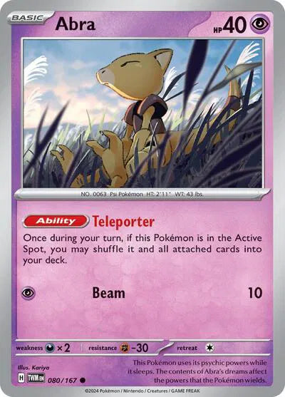 Abra Twilight Masquerade Common 080/167