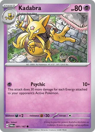 Kadabra Twilight Masquerade Common 081/167