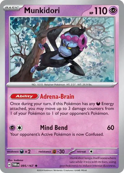 Munkidori Twilight Masquerade Rare 095/167 Holofoil