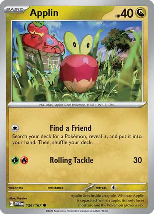 Applin Twilight Masquerade Common 126/167 Reverse Holofoil