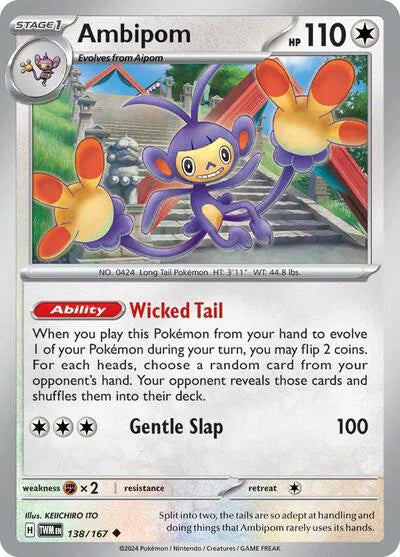Ambipom Twilight Masquerade Uncommon 138/167