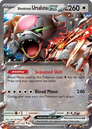 Bloodmoon Ursaluna ex Twilight Masquerade Double Rare 141/167