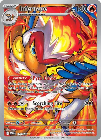 Infernape Twilight Masquerade Illustration Rare 173/167