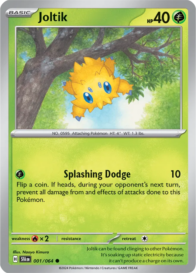 Joltik Shrouded Fable Common 001/064 Reverse Holofoil