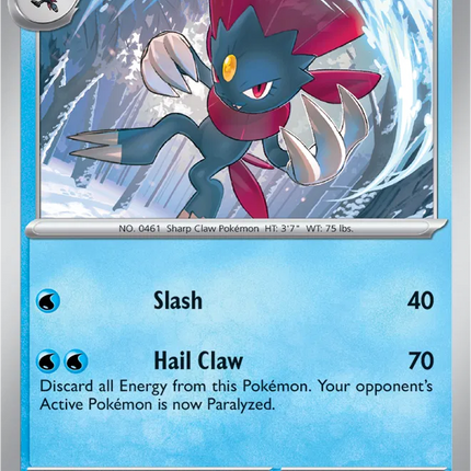 Weavile Shrouded Fable Uncommon 014/064 Reverse Holofoil
