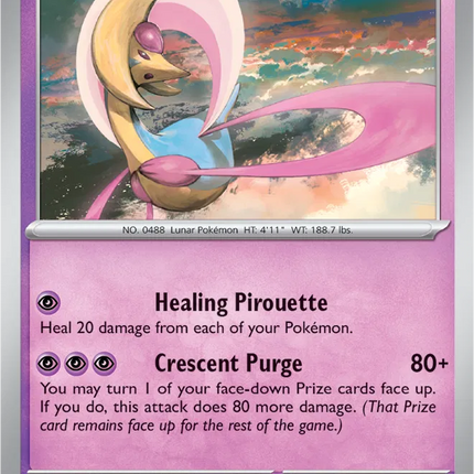 Cresselia Shrouded Fable Rare 021/064 Reverse Holofoil